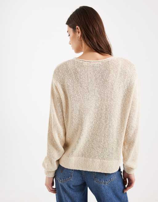 Levi's Laetitia boucle jumper in cream, 4 of 4
