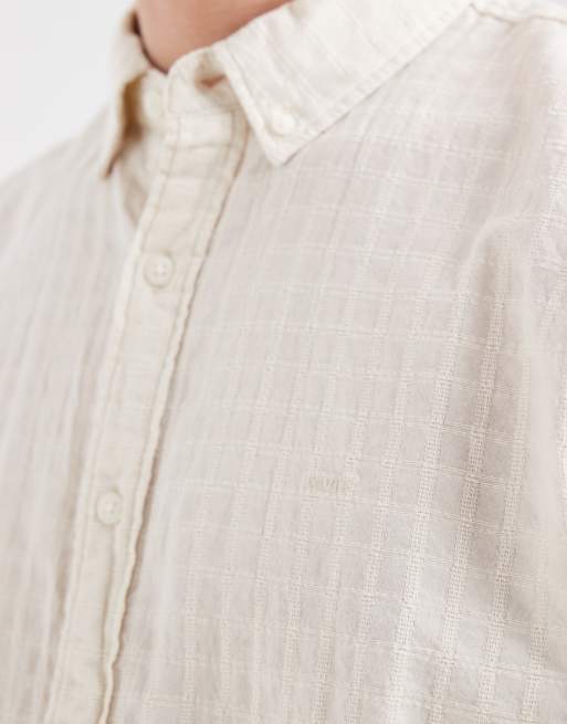 Levi's Lama short sleeve boxy shirt in beige, 3 of 5