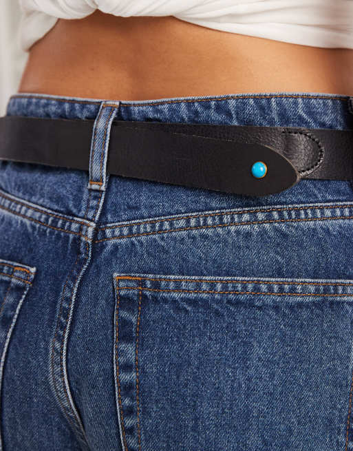 Levi's – Langer Ledergürtel in Schwarz, 3 von 3