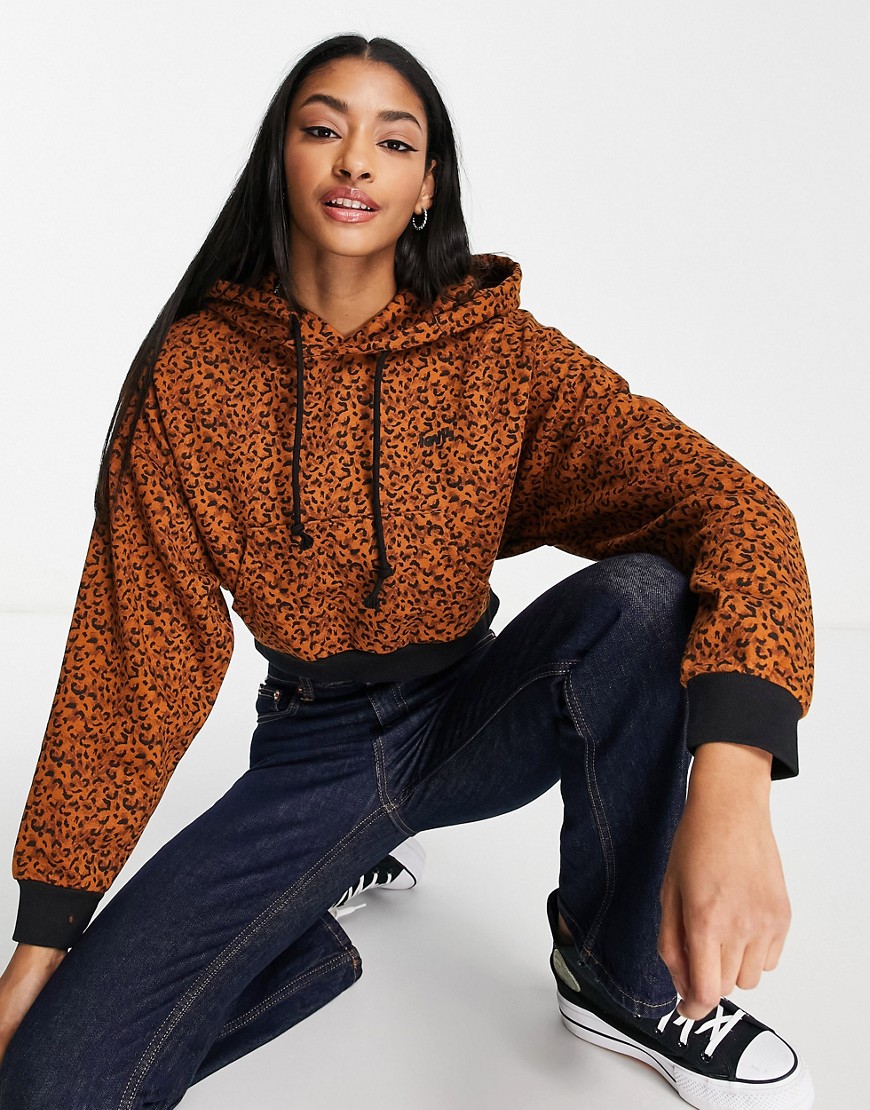 Levi's laundry day hoodie in leopard-Brown