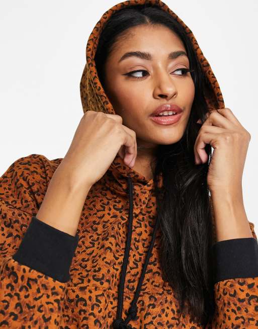 Levi's laundry day hoodie in leopard