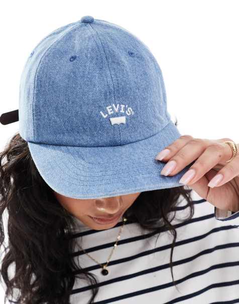 Levi's – Lazy Girl – Blå keps i denim med liten logga - view 1