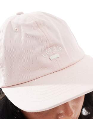 Levi's Lazy Girl Cap With Small Logo In Pink