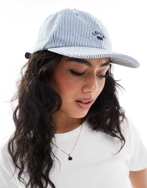 Levi's – Lazy Girl – Jasnoniebieska czapka z daszkiem i małym logo, 2 z 3