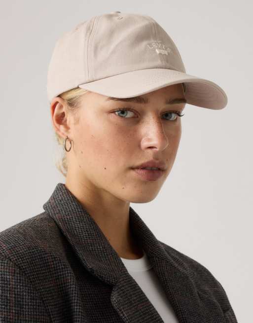 Levi's Lazy girl logo cap in off white, 4 of 4