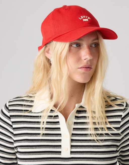 Levi's - Lazy Girl - Pet met logo in rood, 4 van 4