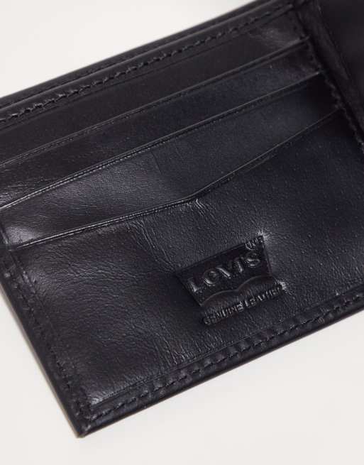 Levi's leather bifold wallet with square logo, 3 of 4