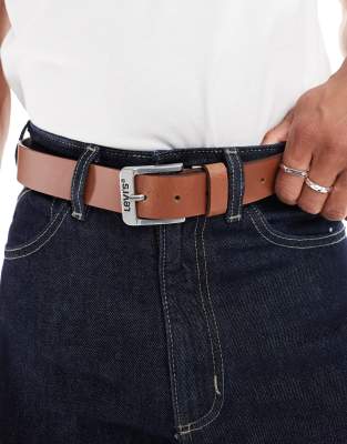 Levi's Leather Logo Buckle Belt