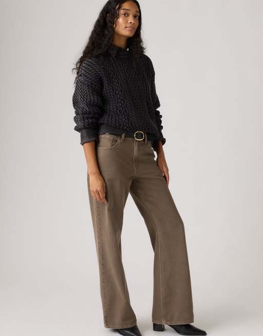 Levi's - Leilah - Kabeltrui met ronde hals in zwart, 3 van 4
