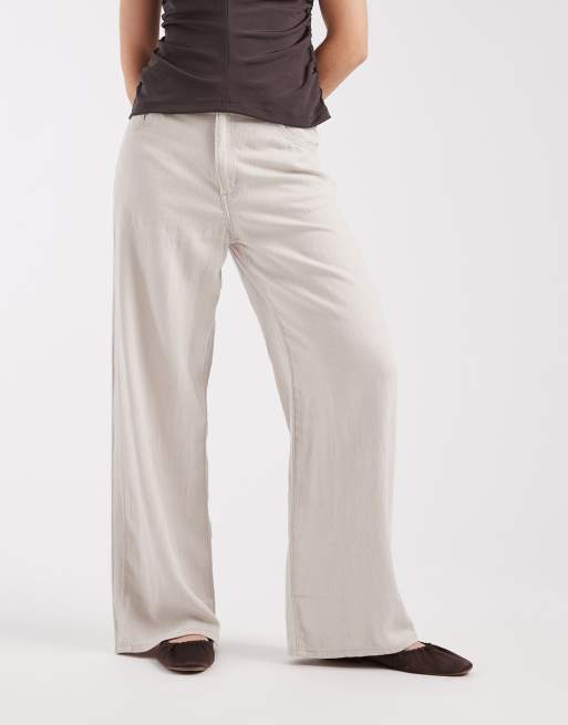 Levi's – Leinenhose in Grau mit weitem Bein, 2 von 5