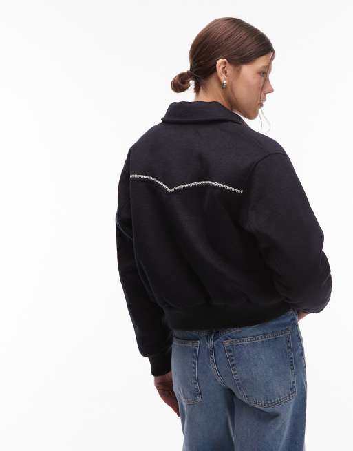 Levi's Lennox rodeo embroidered jacket in black, 4 of 4