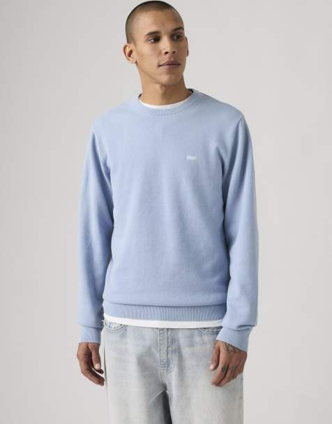 Levi's - Lightweight hm sweater chambray blue piq - Maglione blu navy - view 1