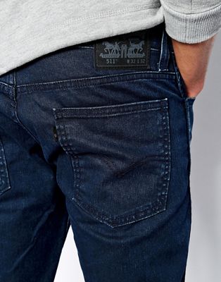 levi's mens line 8 skinny jeans indigo