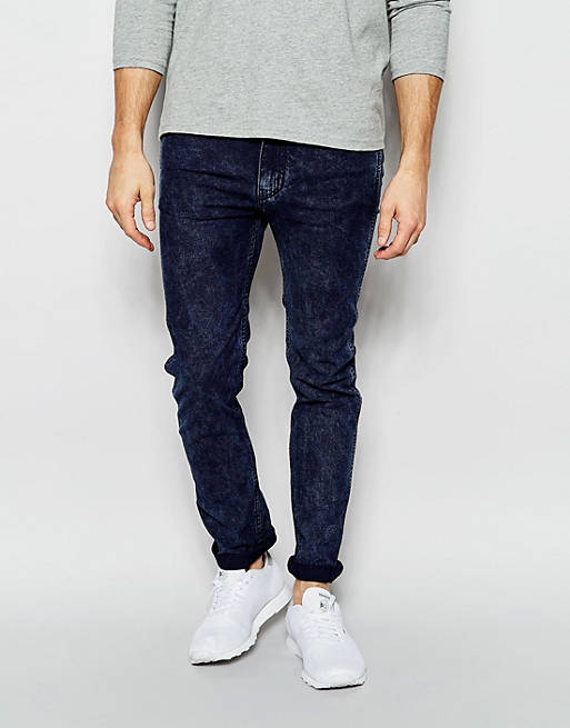Levi's Line 8 Jeans Super Skinny Fit Stretch Underground Dark Wash Blue ...