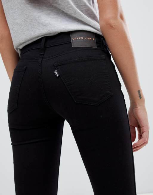 Levi's line 8 mid rise hot sale skinny jeans