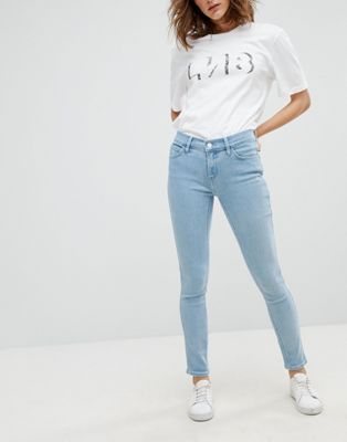 levi's line 8 mid rise skinny jeans