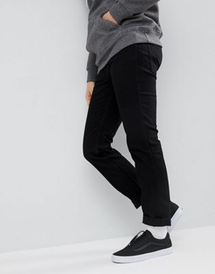Levi's – Line 8 – Svarta slim jeans