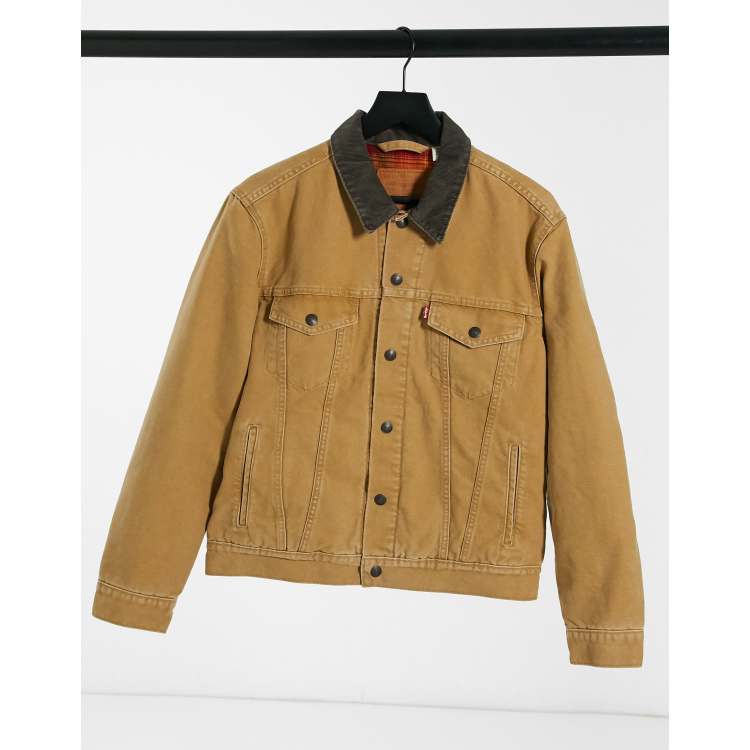 Levi's trucker jacket store tan