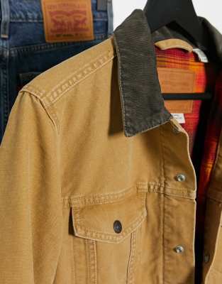 tan levis jacket