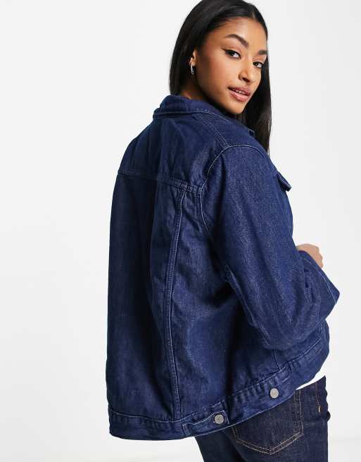 Levi's lined denim trucker jacket in blue | ASOS