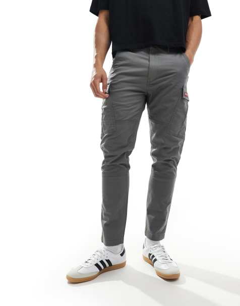Levi's lo ball cargo pants in gray with pockets - view 1