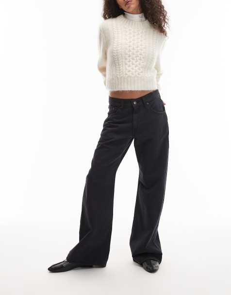 Levi's – Locker geschnittene Bootcut-Jeans in verwaschenem Schwarz - view 1