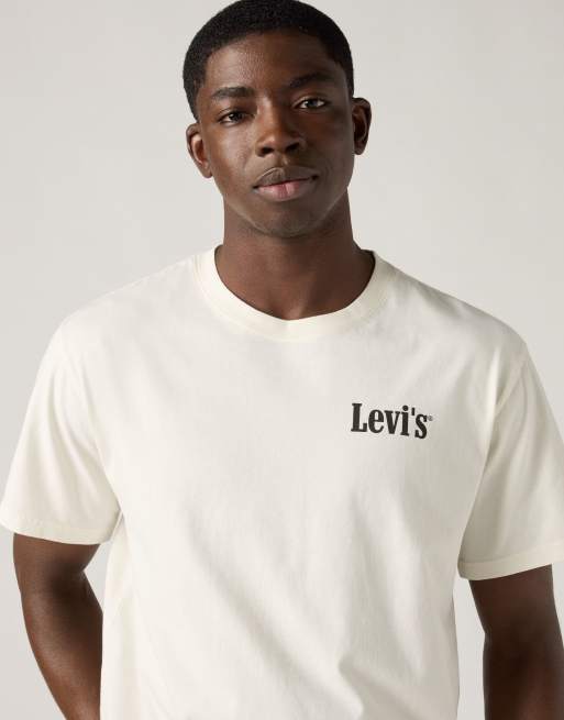 Levi's – Locker geschnittenes T-Shirt aus Baumwolle in Weiß, 3 von 4