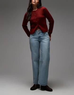 Levi's - Locker sitzende Jeans in Hellblau mit niedrigem Bund und geradem Beinschnitt