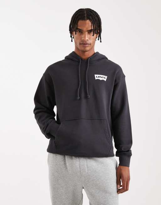 Levi's – Locker sitzender Kapuzenpullover in Schwarz mit „Sky High“-Print, 3 von 5
