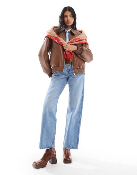 Levi's – Lockere Jeans in Hellblau mit niedrigem Bund - view 1