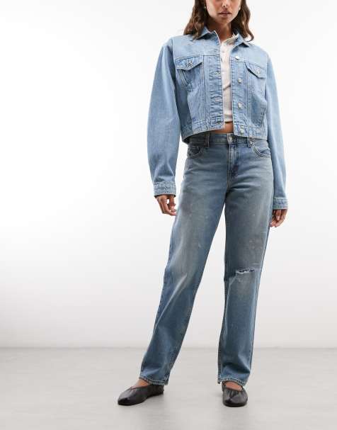 Levi's lockere Tapered-Jeans mit verstellbarem Bund in Mittelblau - view 1