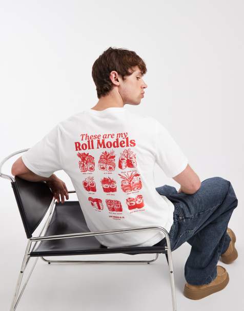 Levi's lockeres T-Shirt mit Grafik-Print auf der Rückseite in Weiß - view 1