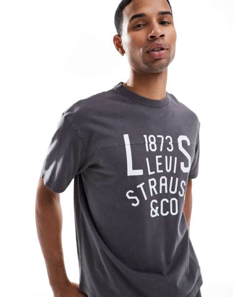 Levi's - Lockwood Athletic Practice - T-shirt à motif - Noir délavé - view 1