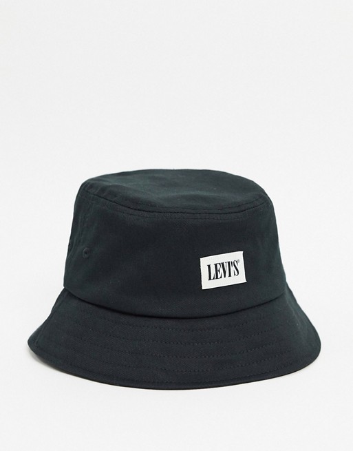 Levi's logo bucket hat in black
