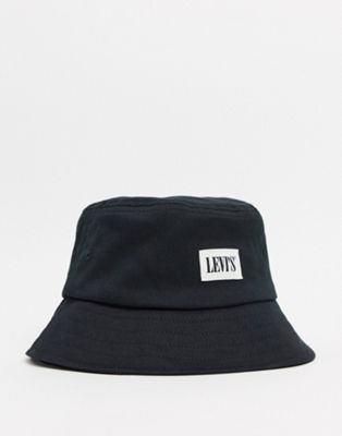 Levi's logo bucket hat in black | ASOS