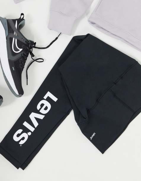 Levi's logo legging in black - view 1