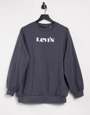 black slouchy sweatshirt