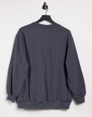 faded black sweatshirt