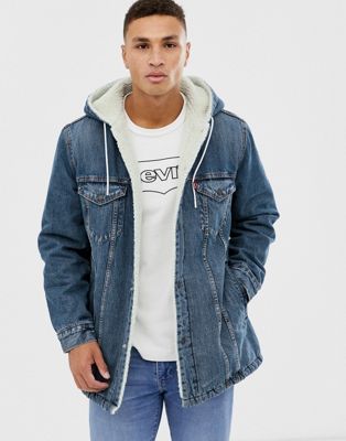 levis denim jacket with hoodie