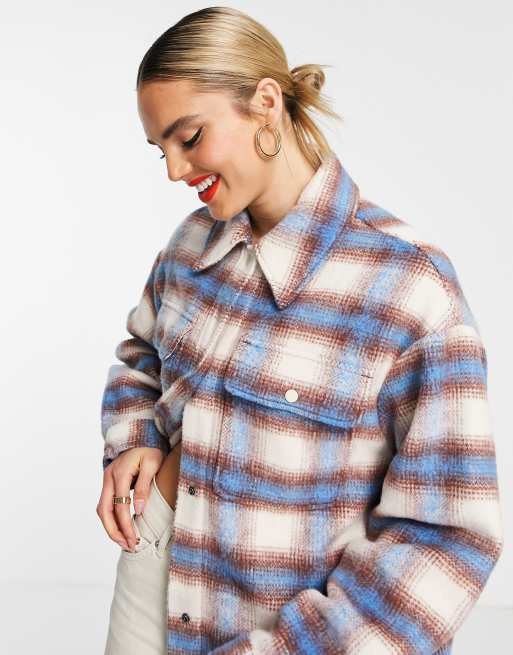 Levi's long shacket in plaid | ASOS