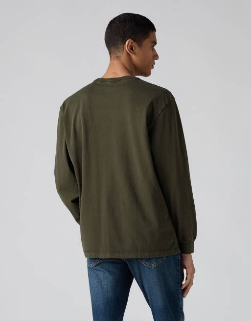 Levi's Long-sleeve graphic authentic tee in green, 2 of 4