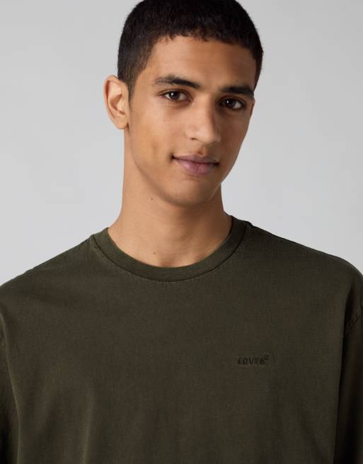 Levi's Long-sleeve graphic authentic tee in green, 3 of 4
