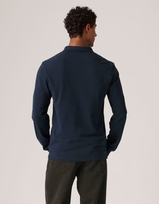 Levi's Long-sleeve original polo in blue denim, 2 of 4