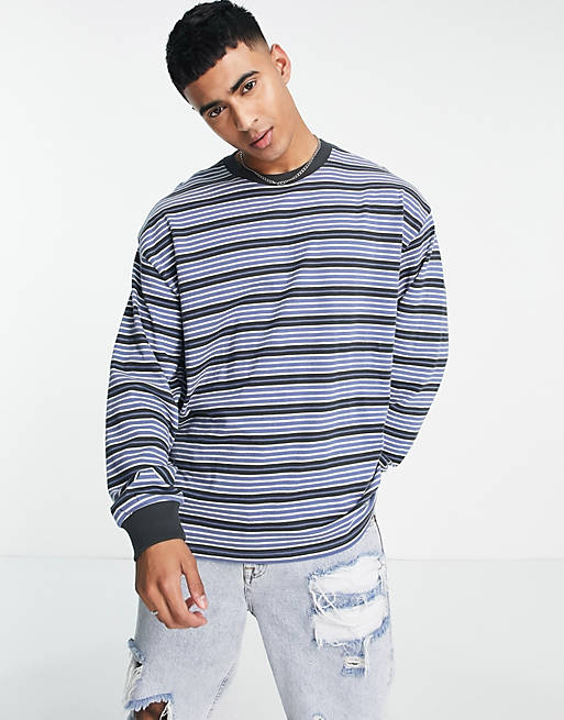 Levi's long sleeve t-shirt in blue stripe | ASOS