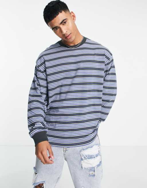 Levi s long sleeve t shirt in blue stripe