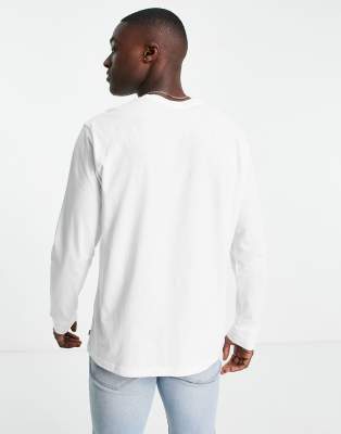 levis white full sleeve t shirt