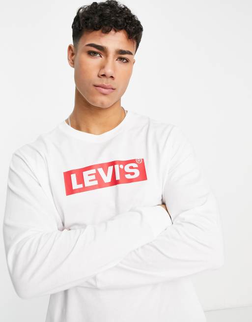 Levis t shirt long hot sale sleeve