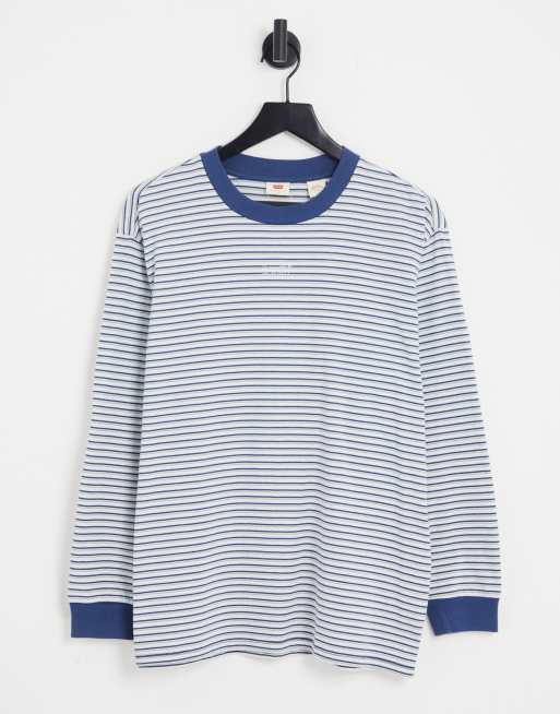 Levi's long sleeve top in blue stripe | ASOS