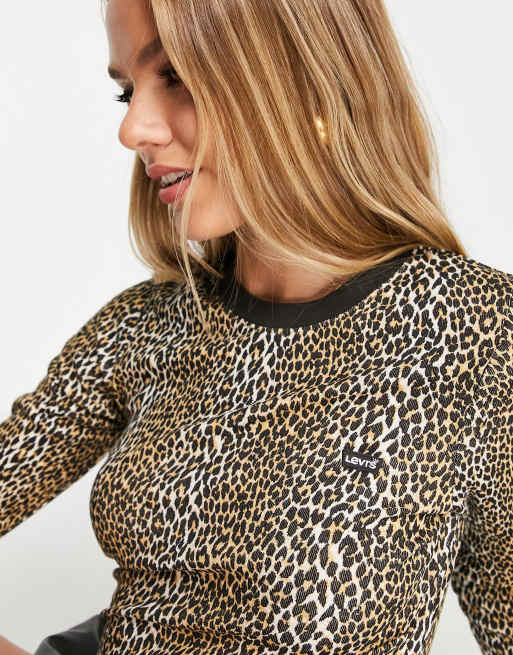 levi's leopard shirt