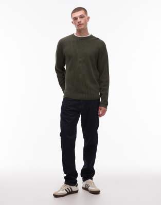 Levi's Long Sleeve Waffle Thermal T-shirt In Green